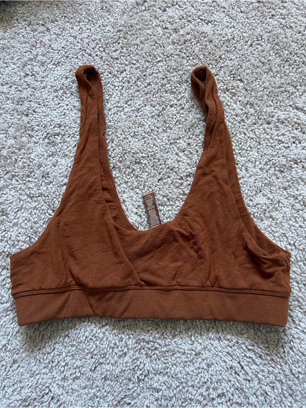 Skims sleep bralette bra in copper brown - Picture 3 of 3